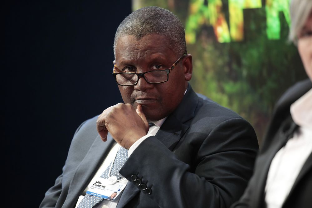 Africa's richest man and Cement tycoon Aliko Dangote